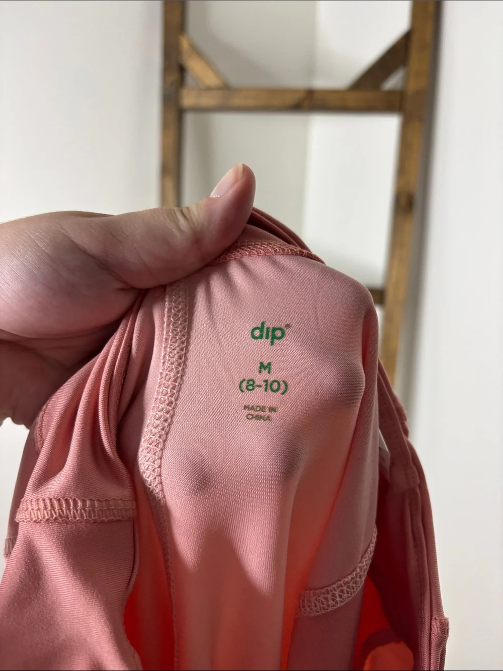 dip Girls Two-Tone Pink & Coral Leggings Size M